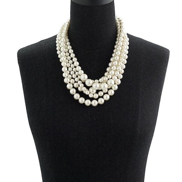 ❌SOLD❌{J. Crew} Multi Strand Pearl Necklace - Picture 2 of 2